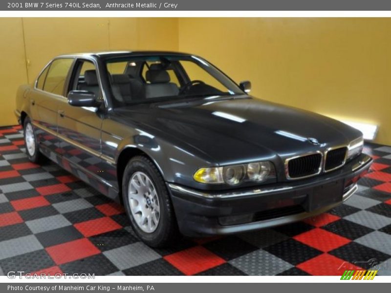 Anthracite Metallic / Grey 2001 BMW 7 Series 740iL Sedan