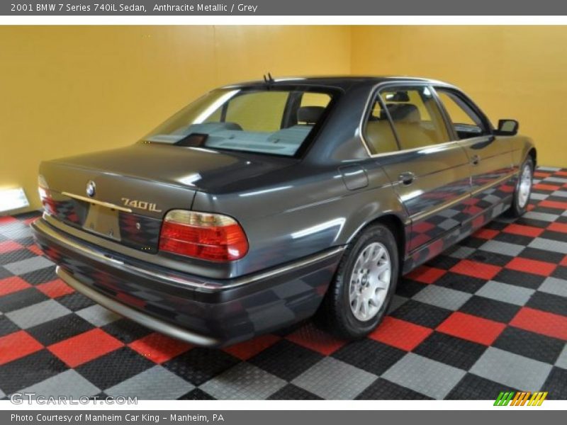 Anthracite Metallic / Grey 2001 BMW 7 Series 740iL Sedan