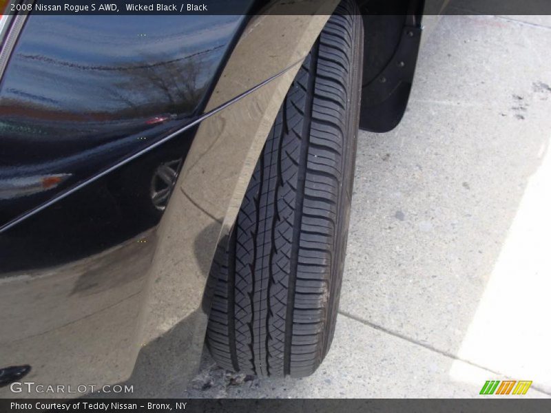 Wicked Black / Black 2008 Nissan Rogue S AWD
