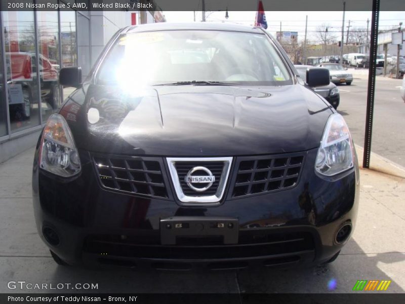Wicked Black / Black 2008 Nissan Rogue S AWD