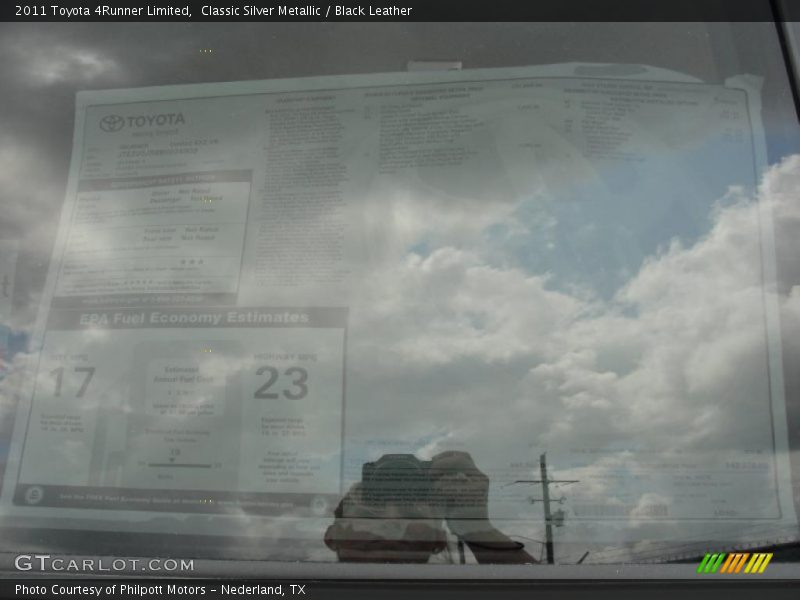 Classic Silver Metallic / Black Leather 2011 Toyota 4Runner Limited