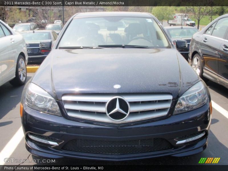 Capri Blue Metallic / Almond/Mocha 2011 Mercedes-Benz C 300 Sport