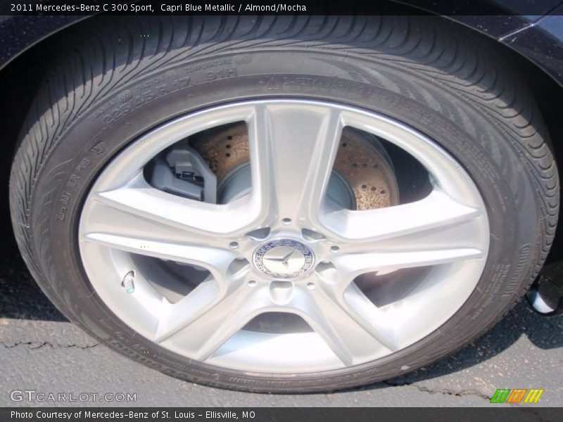 Capri Blue Metallic / Almond/Mocha 2011 Mercedes-Benz C 300 Sport
