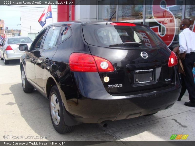 Wicked Black / Black 2008 Nissan Rogue S AWD