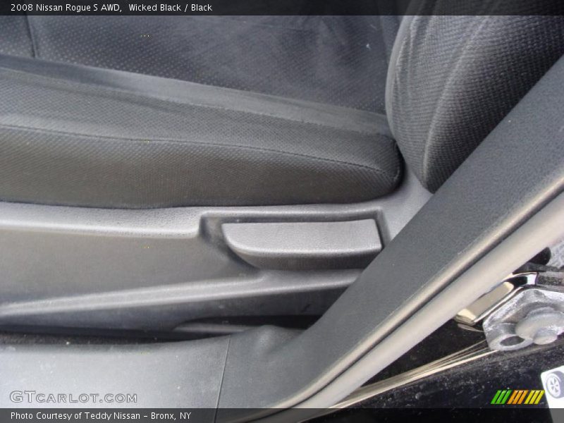 Wicked Black / Black 2008 Nissan Rogue S AWD