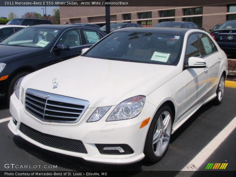 Arctic White / Almond/Black 2011 Mercedes-Benz E 550 4Matic Sedan