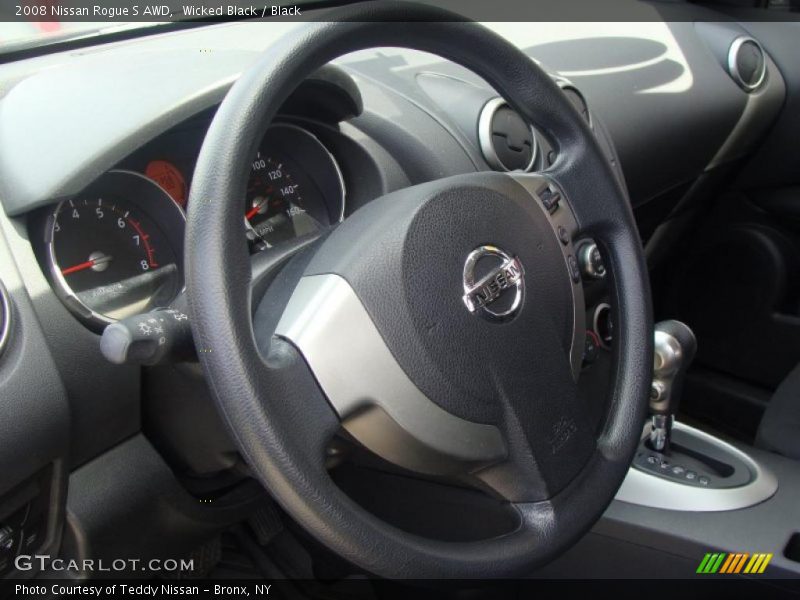Wicked Black / Black 2008 Nissan Rogue S AWD