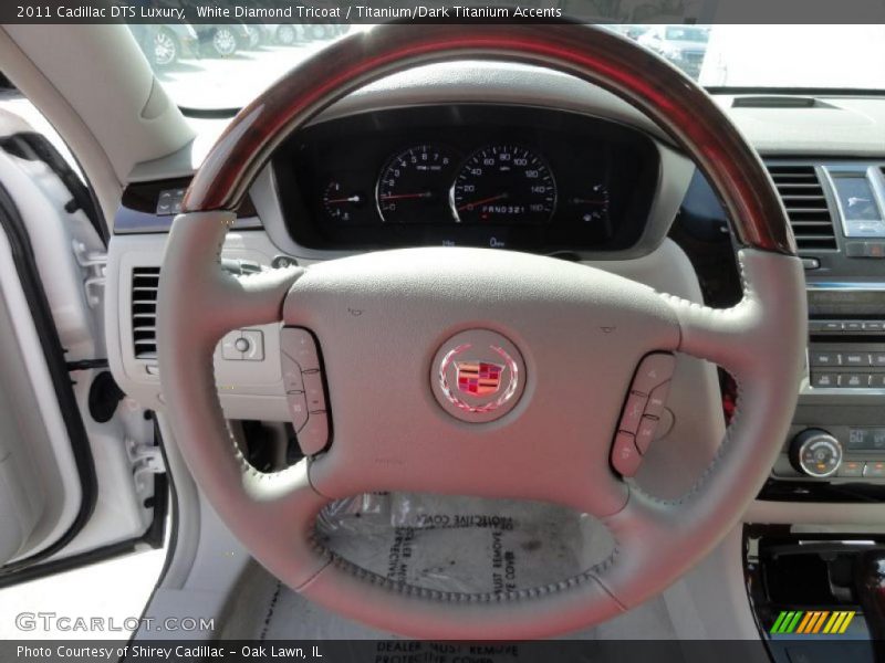 White Diamond Tricoat / Titanium/Dark Titanium Accents 2011 Cadillac DTS Luxury