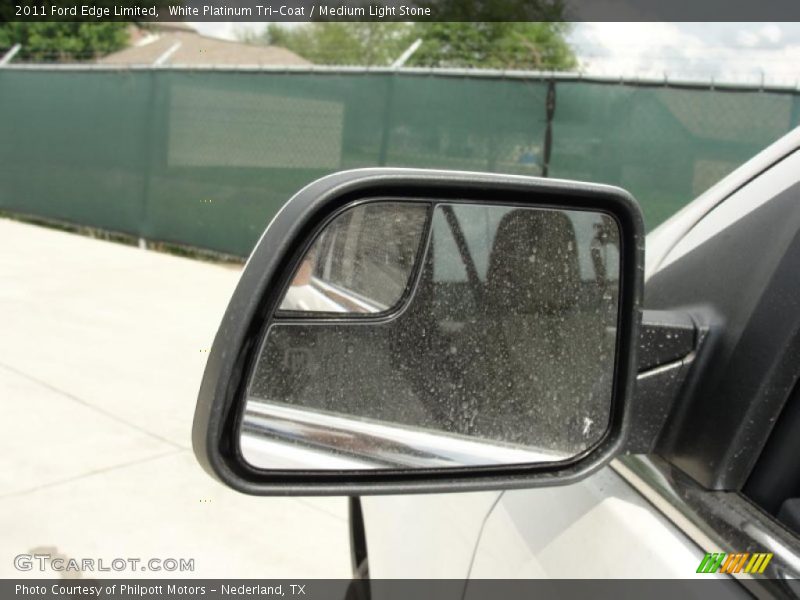 White Platinum Tri-Coat / Medium Light Stone 2011 Ford Edge Limited