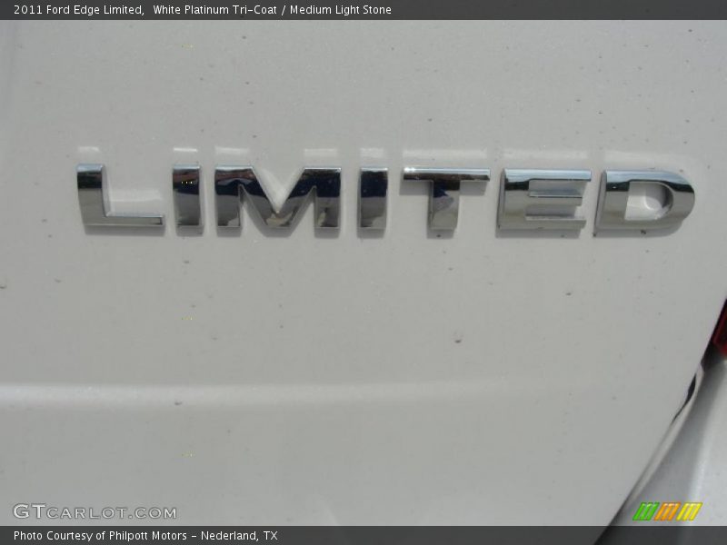 White Platinum Tri-Coat / Medium Light Stone 2011 Ford Edge Limited