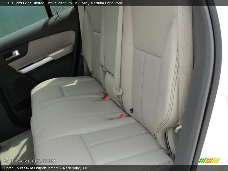 White Platinum Tri-Coat / Medium Light Stone 2011 Ford Edge Limited