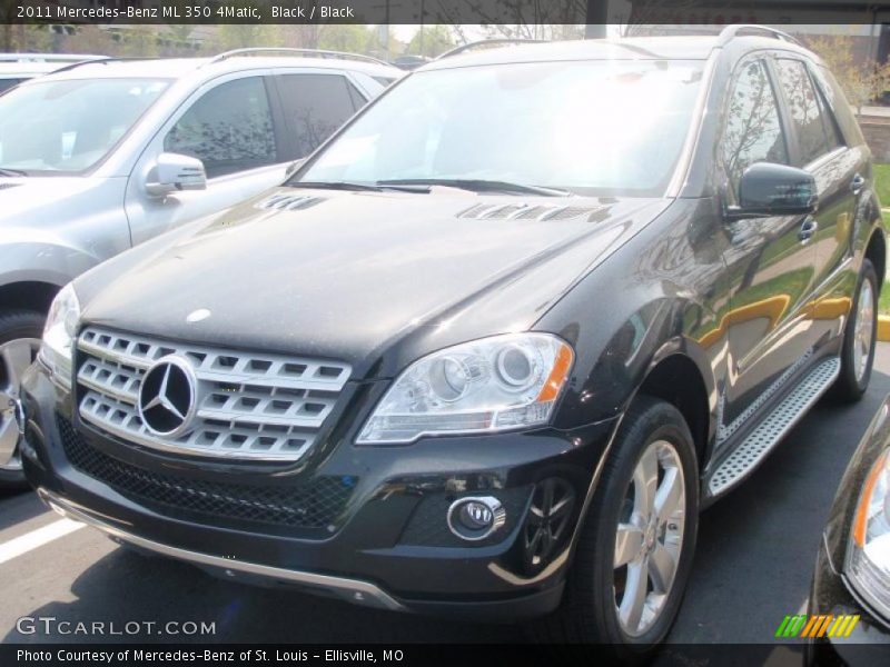 Black / Black 2011 Mercedes-Benz ML 350 4Matic