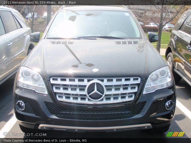 Black / Black 2011 Mercedes-Benz ML 350 4Matic