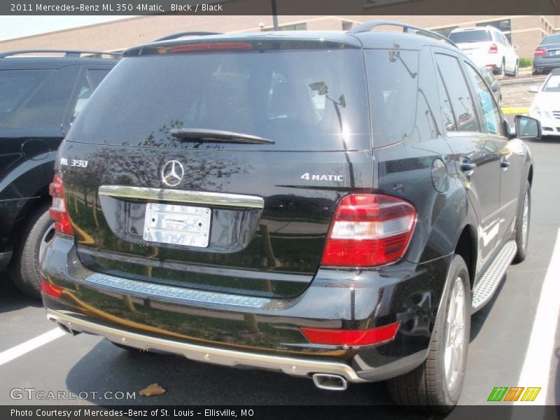Black / Black 2011 Mercedes-Benz ML 350 4Matic