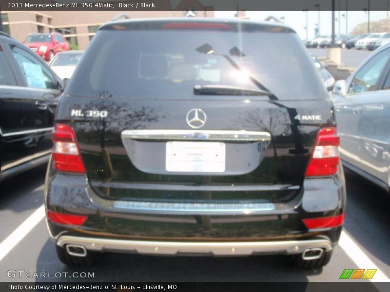 Black / Black 2011 Mercedes-Benz ML 350 4Matic