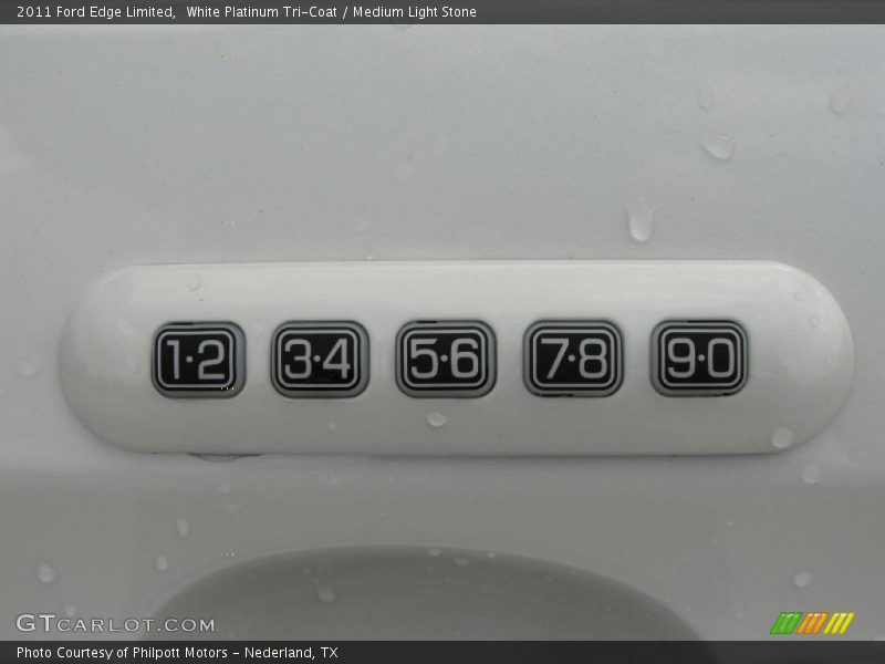 White Platinum Tri-Coat / Medium Light Stone 2011 Ford Edge Limited