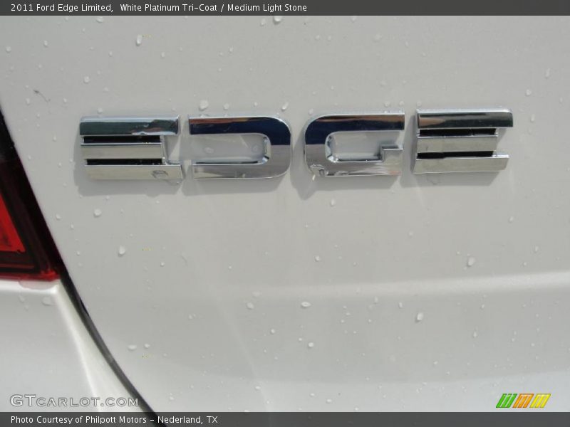 White Platinum Tri-Coat / Medium Light Stone 2011 Ford Edge Limited