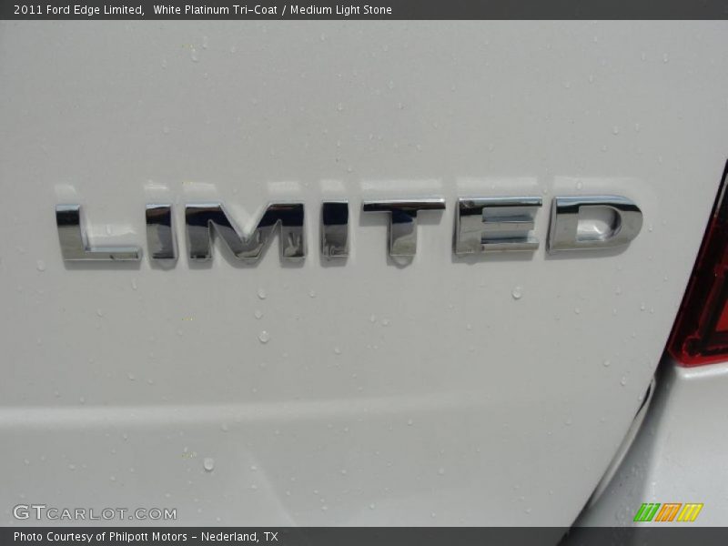 White Platinum Tri-Coat / Medium Light Stone 2011 Ford Edge Limited