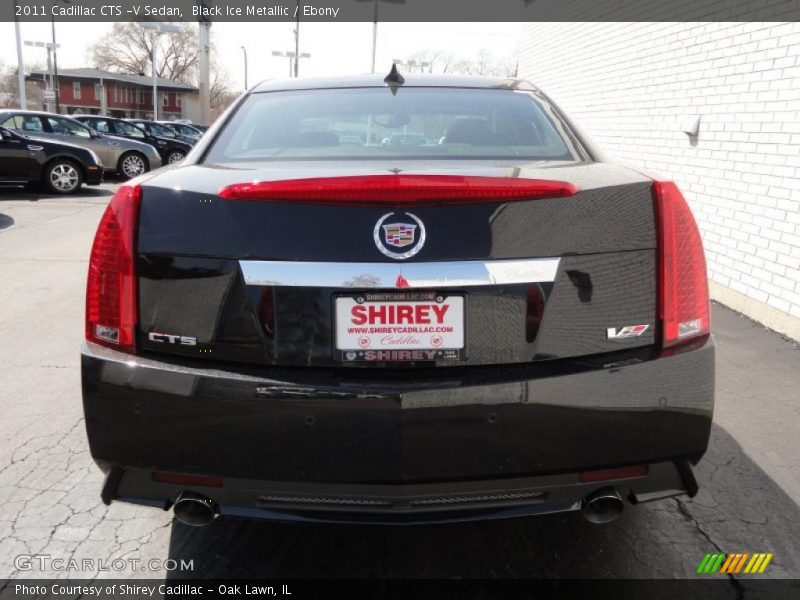 Black Ice Metallic / Ebony 2011 Cadillac CTS -V Sedan