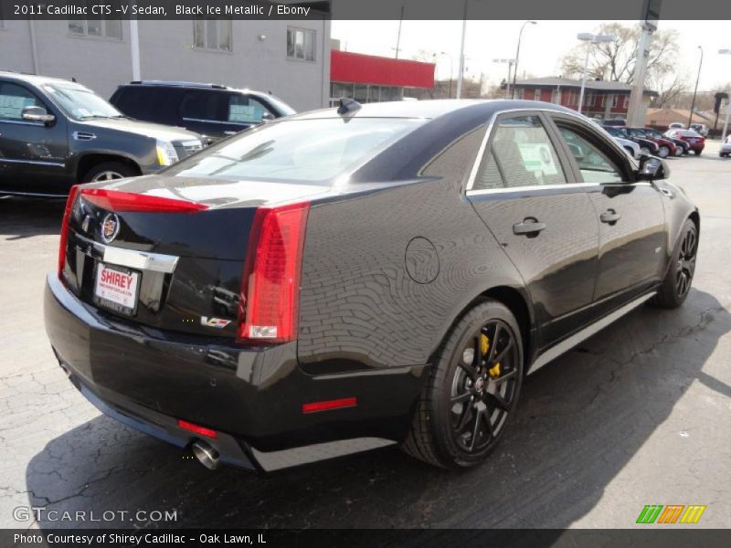 Black Ice Metallic / Ebony 2011 Cadillac CTS -V Sedan