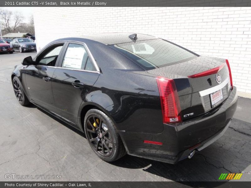 Black Ice Metallic / Ebony 2011 Cadillac CTS -V Sedan