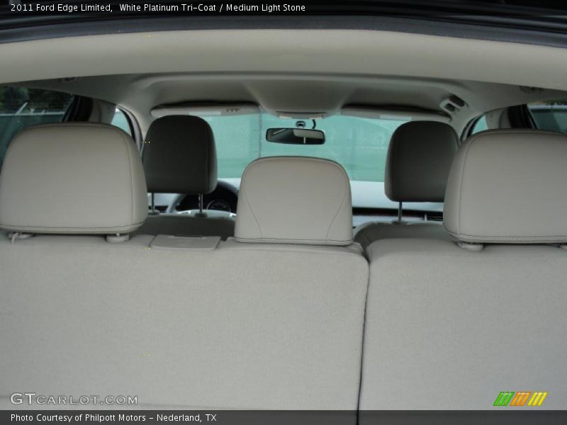 White Platinum Tri-Coat / Medium Light Stone 2011 Ford Edge Limited