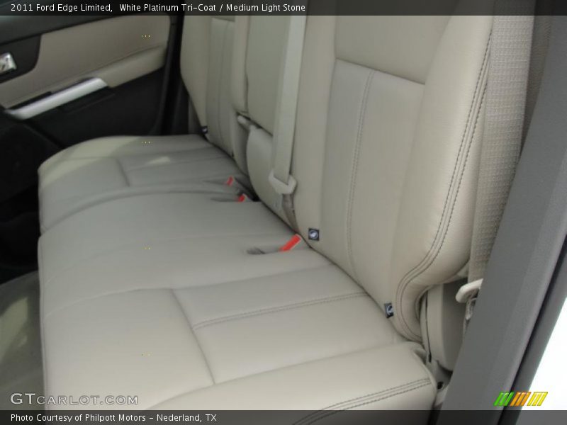 White Platinum Tri-Coat / Medium Light Stone 2011 Ford Edge Limited