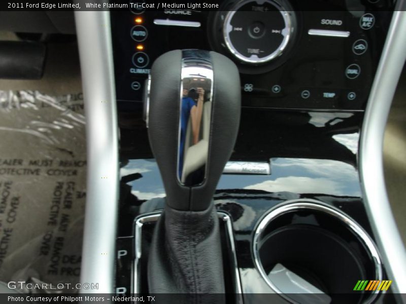 White Platinum Tri-Coat / Medium Light Stone 2011 Ford Edge Limited
