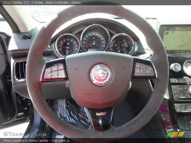 Black Ice Metallic / Ebony 2011 Cadillac CTS -V Sedan