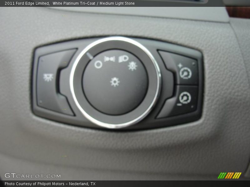 White Platinum Tri-Coat / Medium Light Stone 2011 Ford Edge Limited