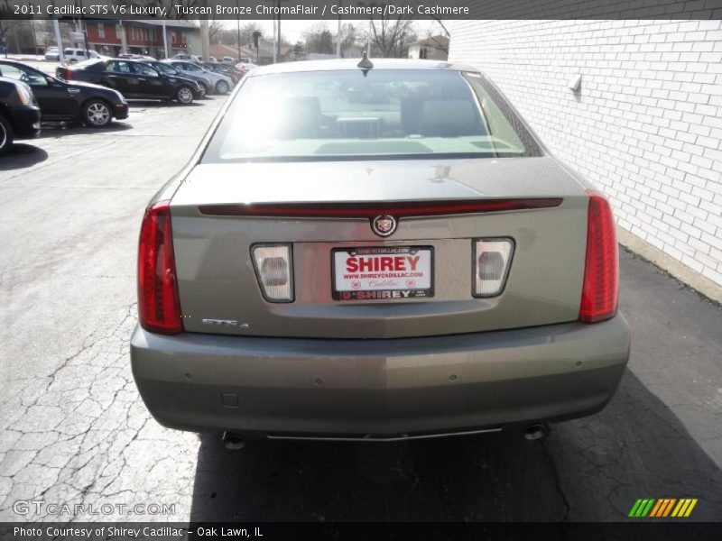 Tuscan Bronze ChromaFlair / Cashmere/Dark Cashmere 2011 Cadillac STS V6 Luxury