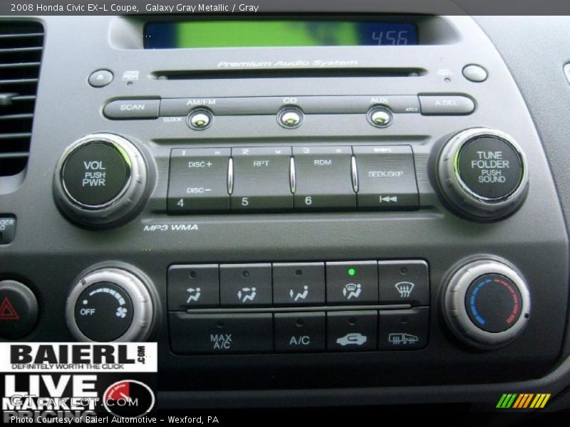 Galaxy Gray Metallic / Gray 2008 Honda Civic EX-L Coupe