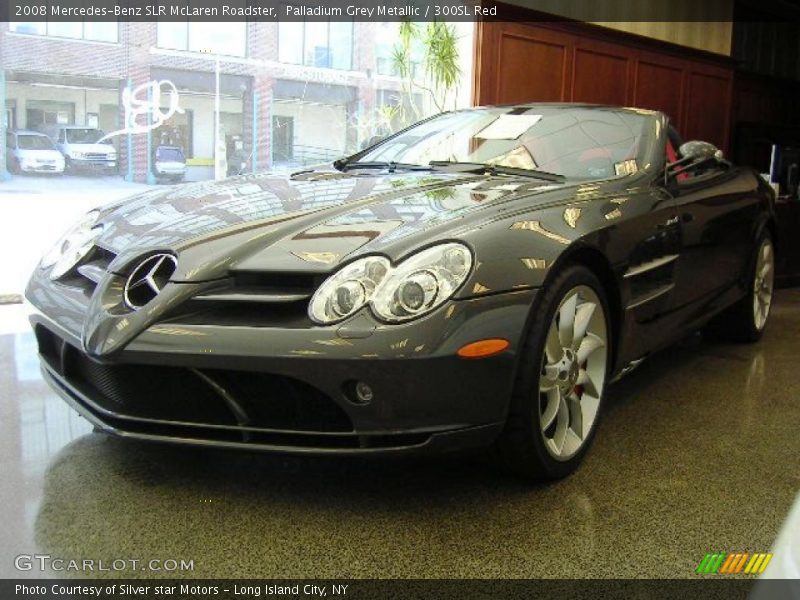 Palladium Grey Metallic / 300SL Red 2008 Mercedes-Benz SLR McLaren Roadster