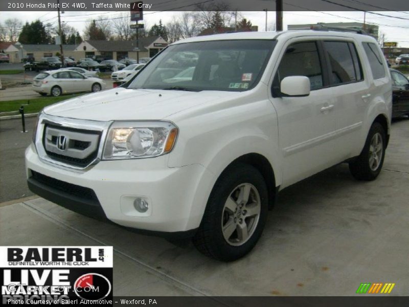 Taffeta White / Gray 2010 Honda Pilot EX 4WD