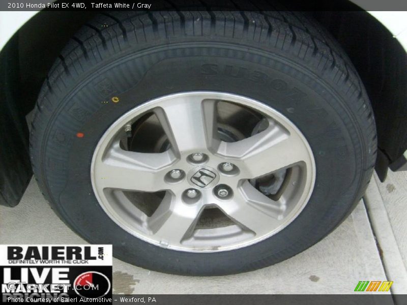 Taffeta White / Gray 2010 Honda Pilot EX 4WD
