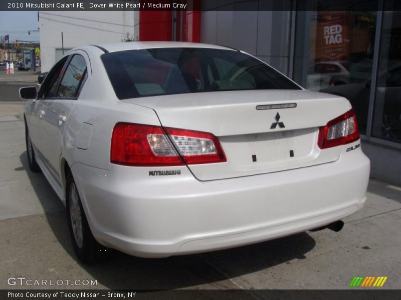 Dover White Pearl / Medium Gray 2010 Mitsubishi Galant FE