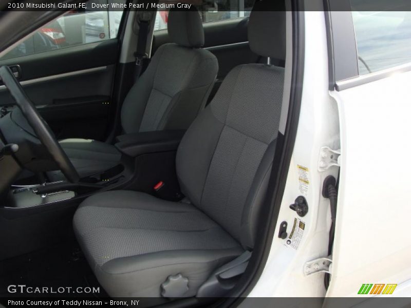 Dover White Pearl / Medium Gray 2010 Mitsubishi Galant FE
