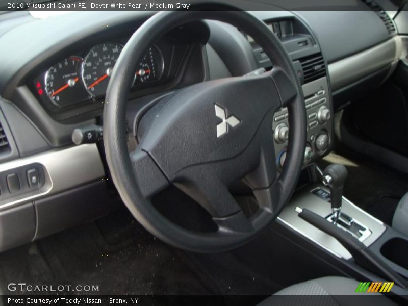 Dover White Pearl / Medium Gray 2010 Mitsubishi Galant FE