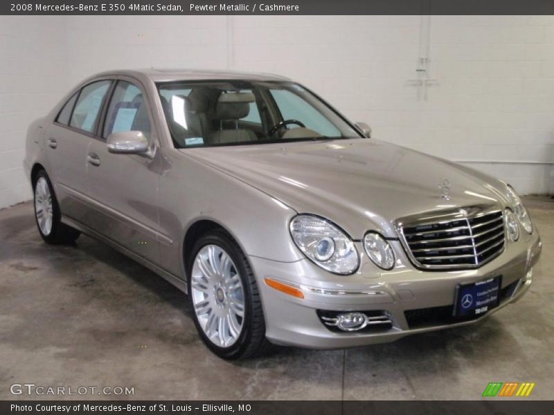 Pewter Metallic / Cashmere 2008 Mercedes-Benz E 350 4Matic Sedan
