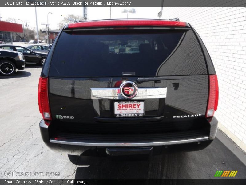 Black Ice Metallic / Ebony/Ebony 2011 Cadillac Escalade Hybrid AWD