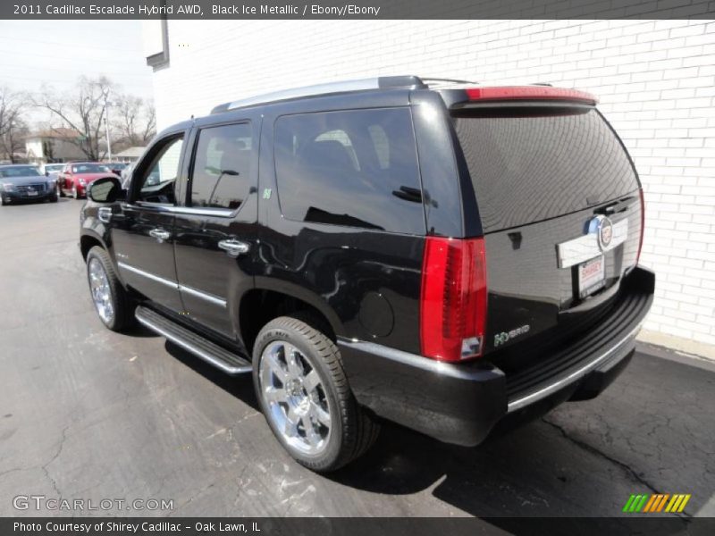 Black Ice Metallic / Ebony/Ebony 2011 Cadillac Escalade Hybrid AWD