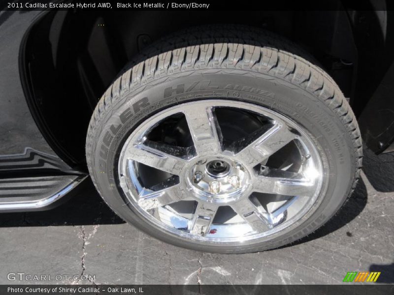 Black Ice Metallic / Ebony/Ebony 2011 Cadillac Escalade Hybrid AWD