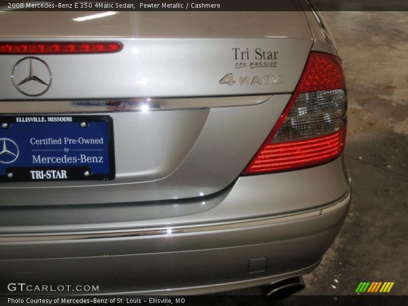 Pewter Metallic / Cashmere 2008 Mercedes-Benz E 350 4Matic Sedan