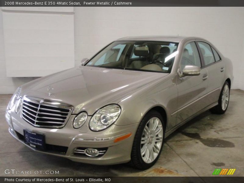 Pewter Metallic / Cashmere 2008 Mercedes-Benz E 350 4Matic Sedan