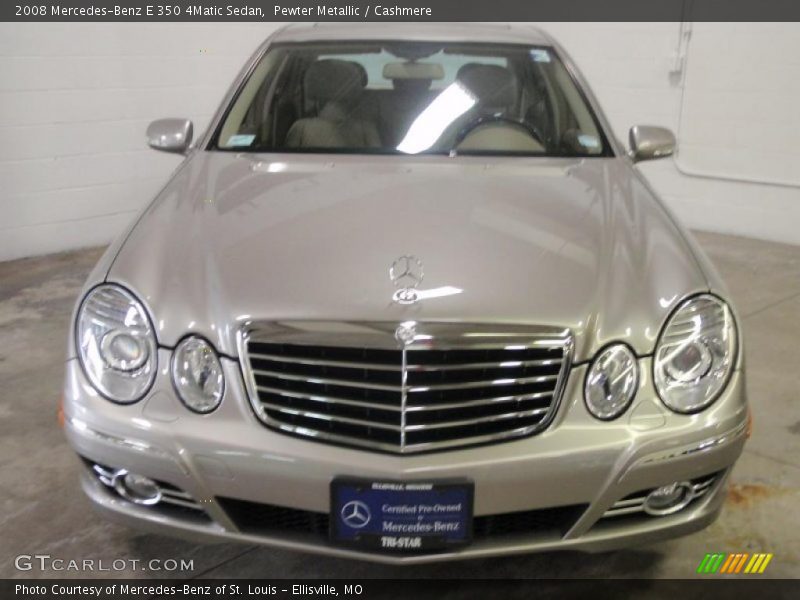 Pewter Metallic / Cashmere 2008 Mercedes-Benz E 350 4Matic Sedan