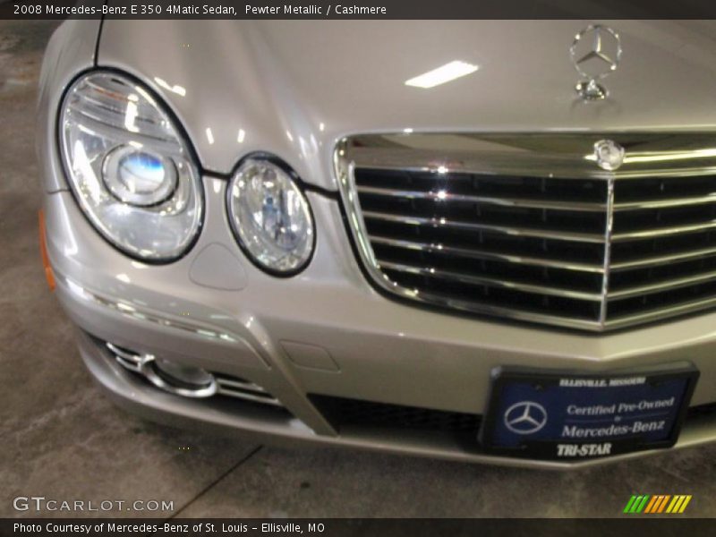 Pewter Metallic / Cashmere 2008 Mercedes-Benz E 350 4Matic Sedan