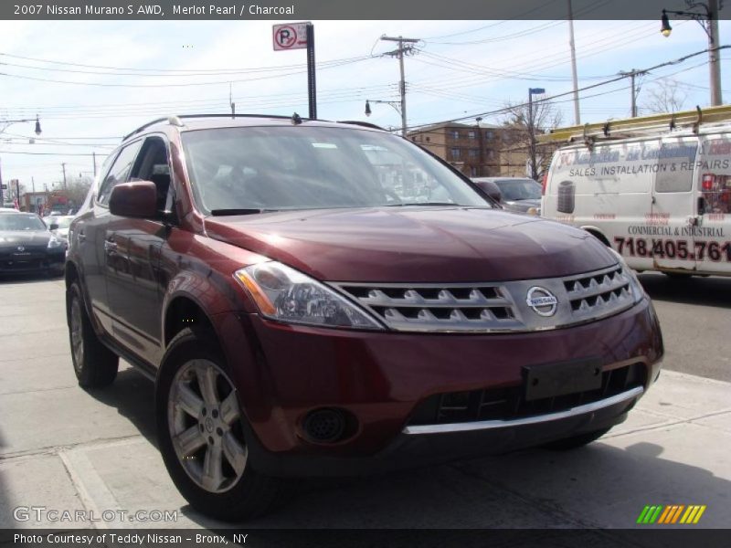 Merlot Pearl / Charcoal 2007 Nissan Murano S AWD