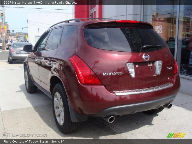 Merlot Pearl / Charcoal 2007 Nissan Murano S AWD