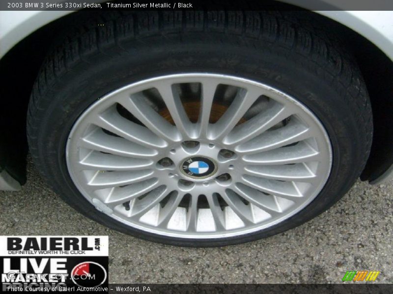 Titanium Silver Metallic / Black 2003 BMW 3 Series 330xi Sedan