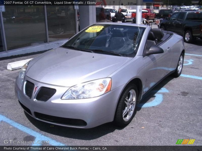 Liquid Silver Metallic / Ebony 2007 Pontiac G6 GT Convertible